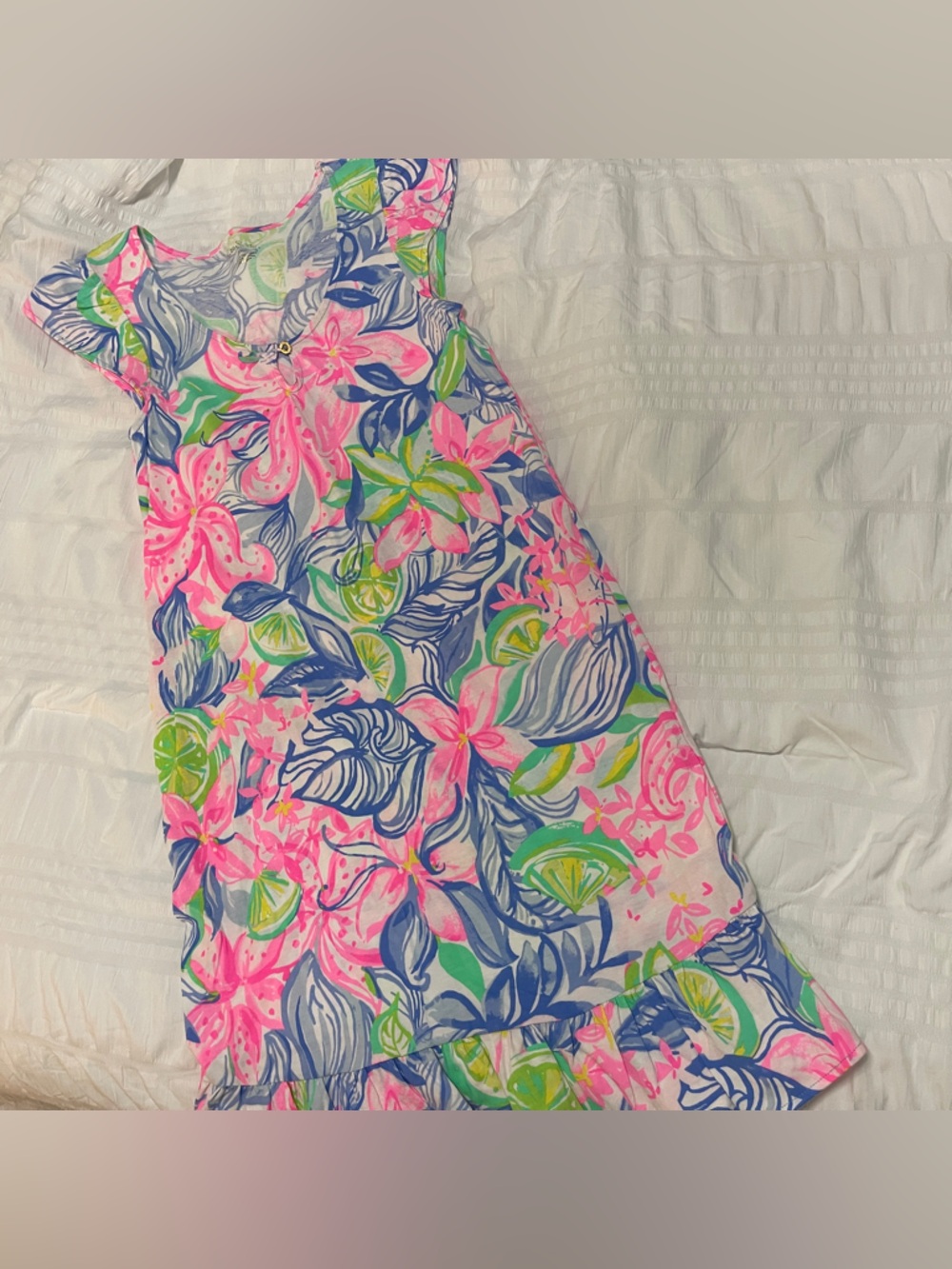 Lilly Pulitzer Pink, Blue, Green Floral Dress